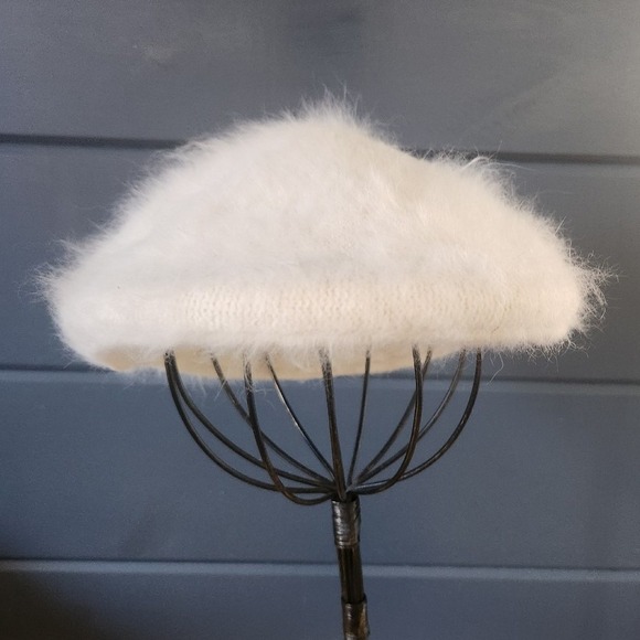 Vintage White Ladies Flat Cap - Picture 2 of 8
